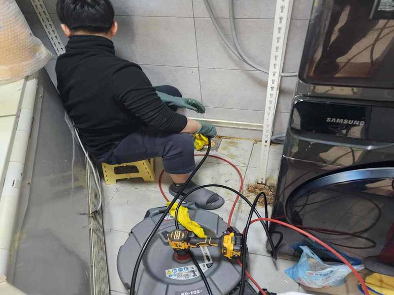 안산 싱크대막힘 작업사례 3
